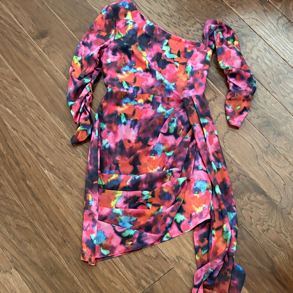 Colorful Asymmetrical Dress